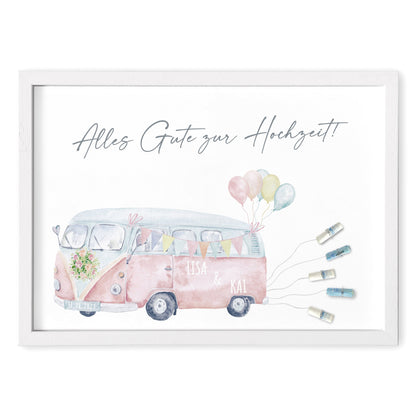 Hochzeitsgeschenk Geld Geldgeschenk Zur Hochzeit Personalisiertes Poster Camper Geschenk