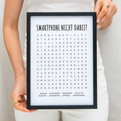 Badezimmer Deko Suchsel Bild Lustiges Rätsel Für Das Gäste WC Toilette Geschenk zum Einzug