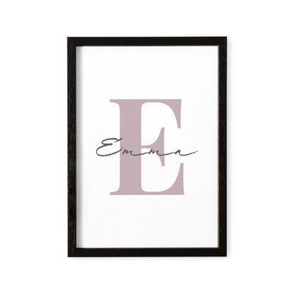 Poster Kinderzimmer Babyzimmer Namensposter Bild Mit Buchstabe Und Name Kinderzimmerdeko