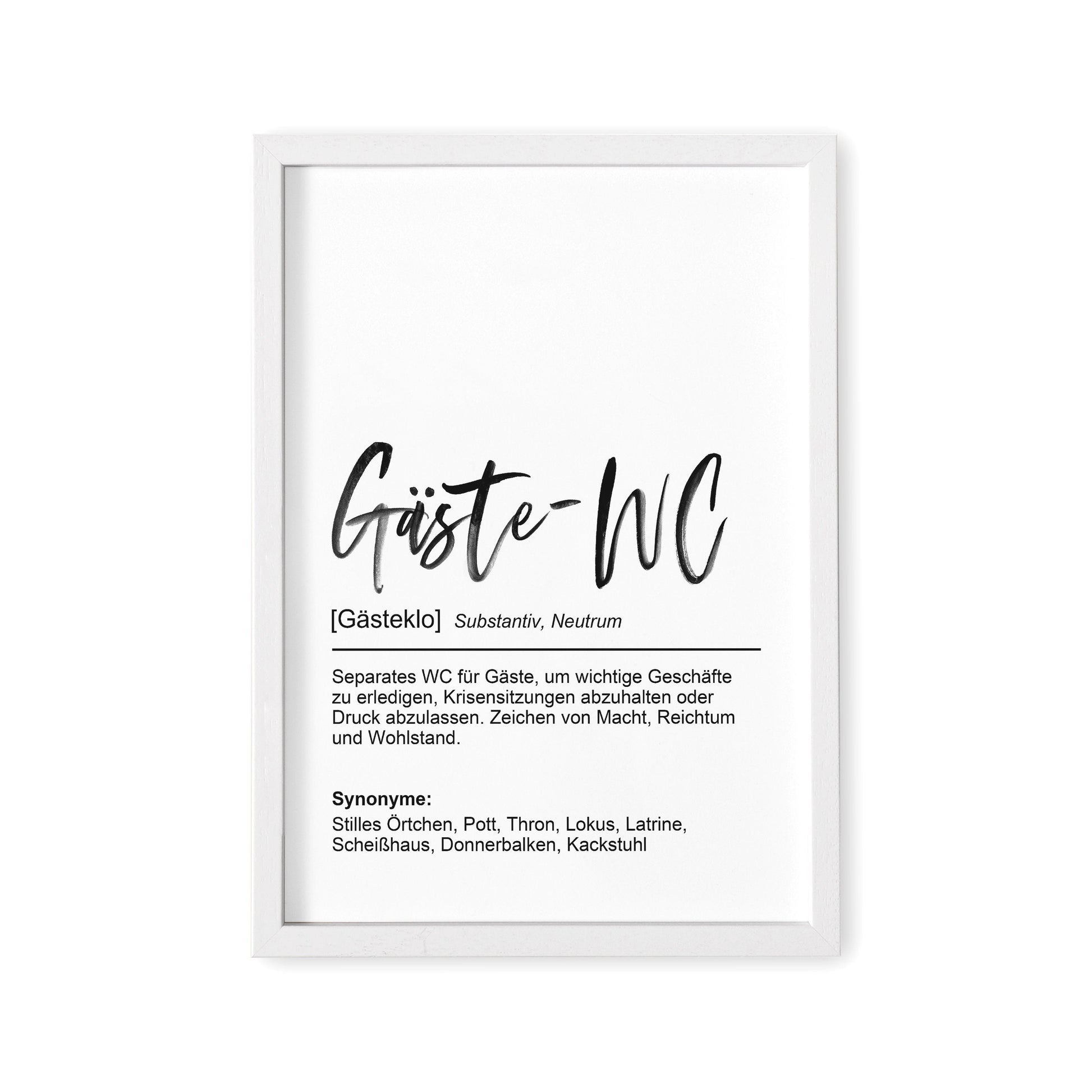 Badezimmer Deko Gäste WC Bild Mit Definition Badezimmer Poster Geschenk Zum Einzug