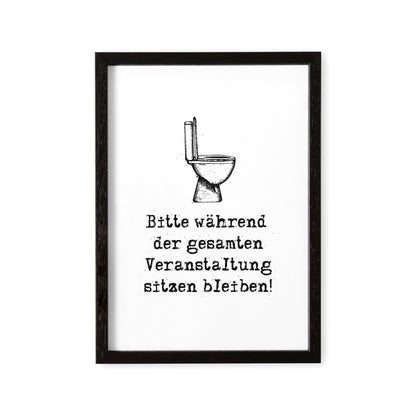 Einzugsgeschenk Badezimmer Deko Poster Gäste WC Schild Bild Gästebad