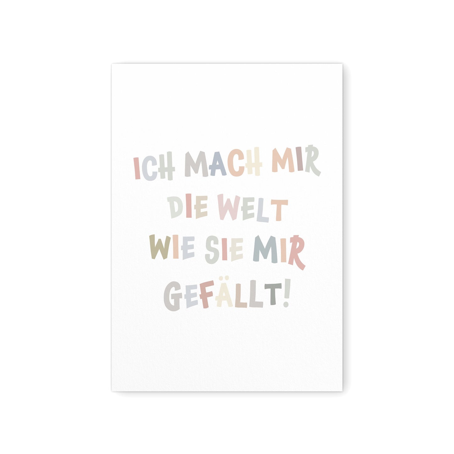 Poster Kinderzimmer Bild Deko Für Babyzimmer Ich Mach Mir Die Welt Wie Sie Mir Gefällt