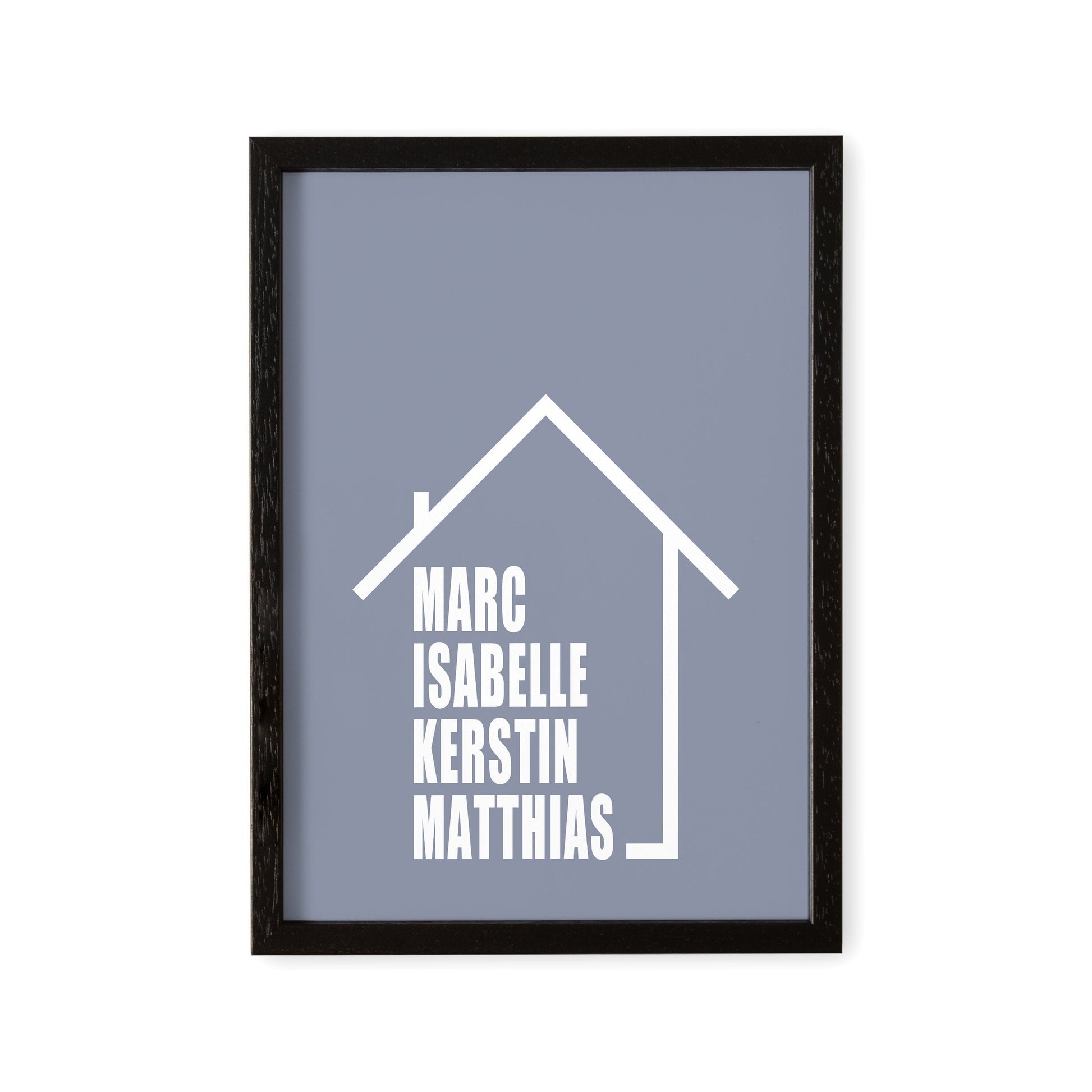 Familienposter Einweihungsgeschenk Poster Haus Personalisiert Mit Namen