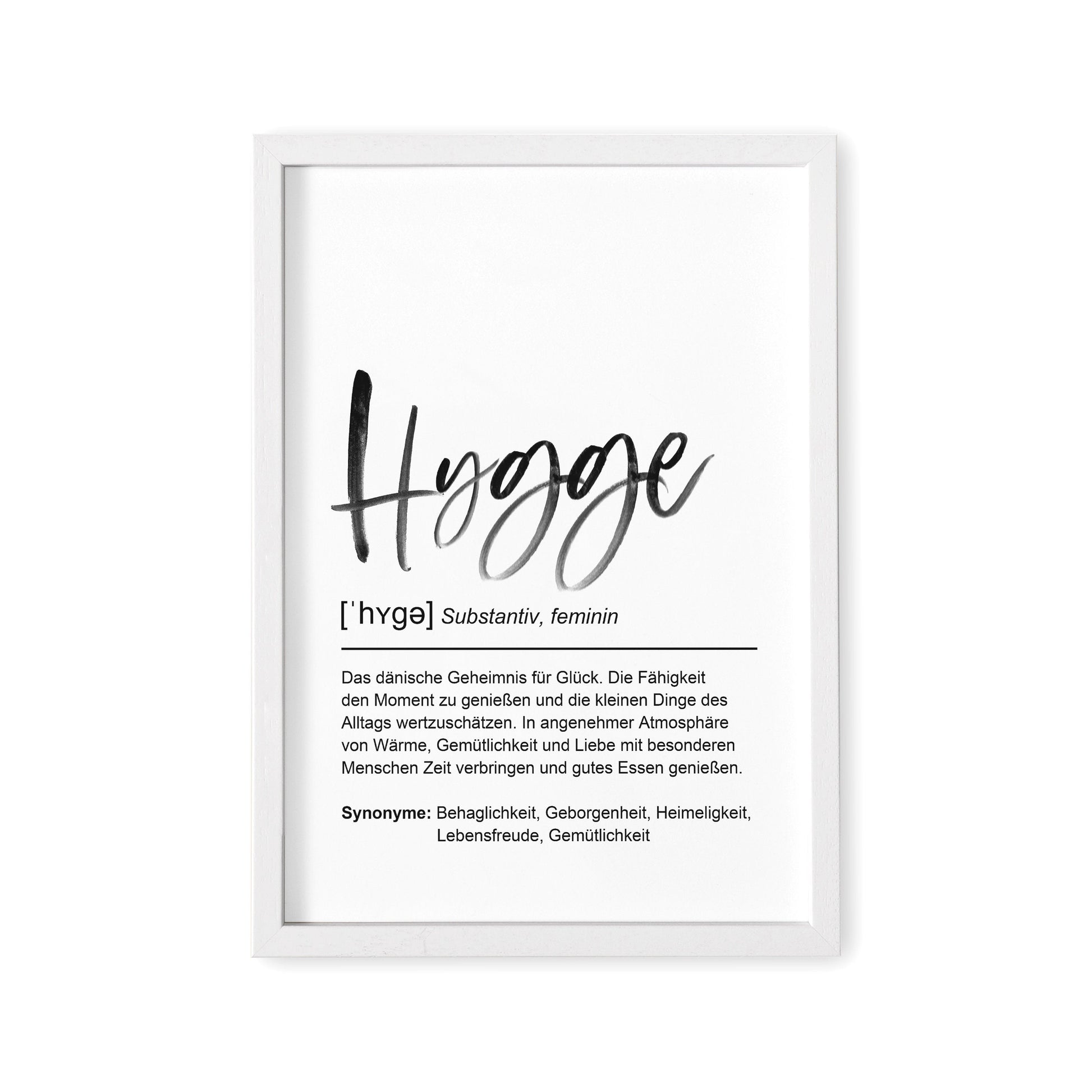 Hygge Decor Deko Poster Definition Bild Einweihungsgeschenk Wohnung Hyggelig Trend