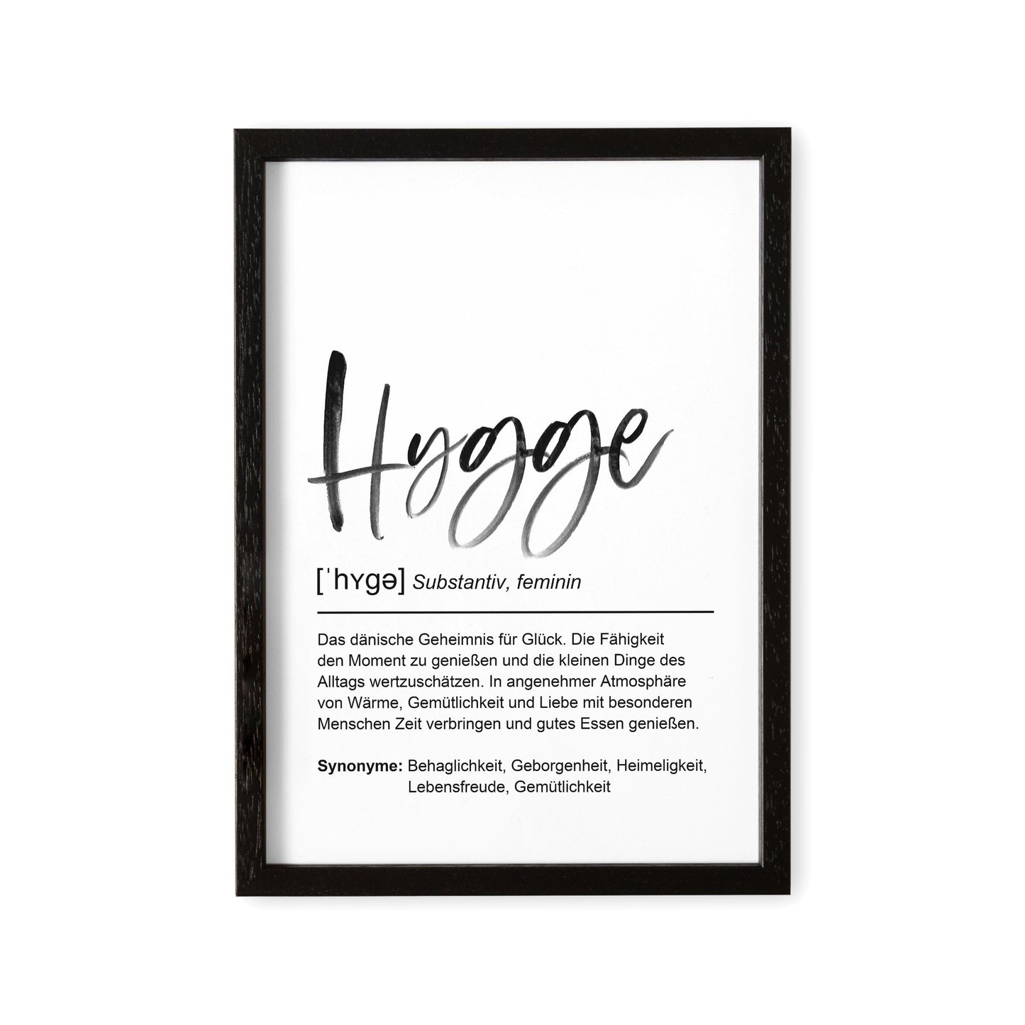 Hygge Decor Deko Poster Definition Bild Einweihungsgeschenk Wohnung Hyggelig Trend