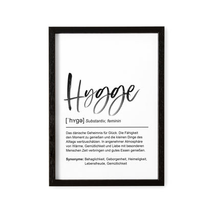 Hygge Decor Deko Poster Definition Bild Einweihungsgeschenk Wohnung Hyggelig Trend