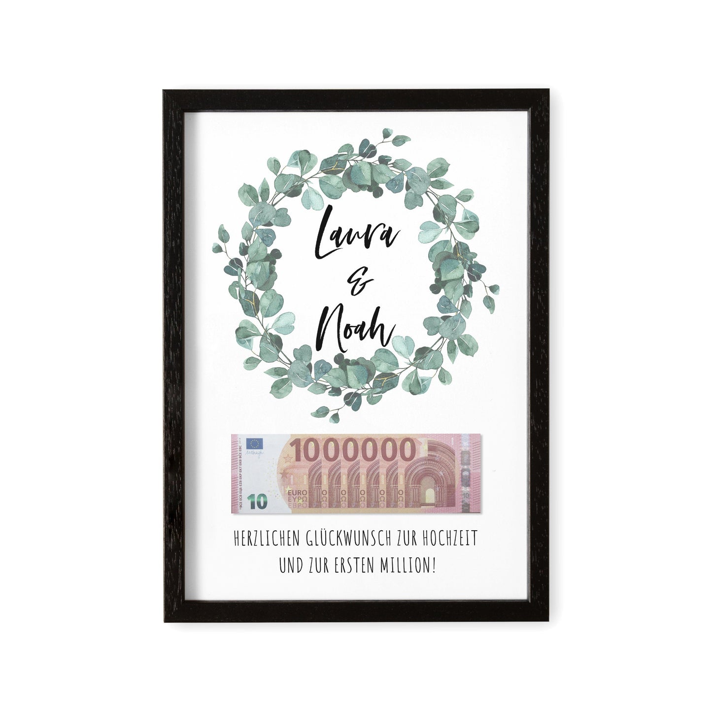 Hochzeitsgeschenk Geldgeschenk Hochzeit Geld Poster Erste Million Hochzeitsposter