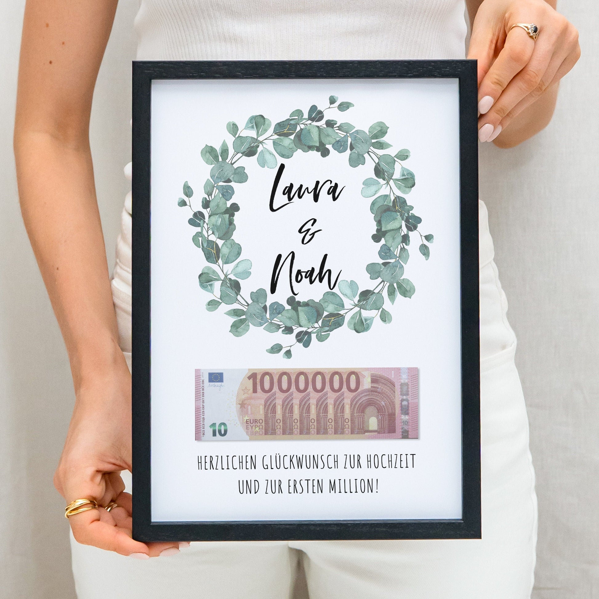 Hochzeitsgeschenk Geldgeschenk Hochzeit Geld Poster Erste Million Hochzeitsposter