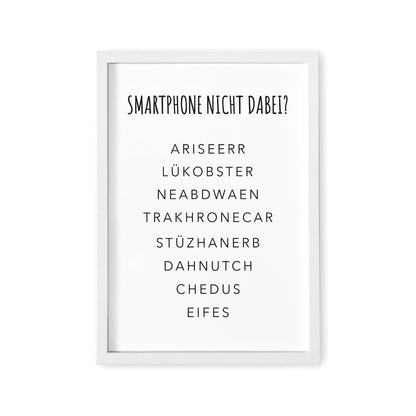 Wanddeko Badezimmer Gäste WC Poster Bilder Rätsel Einzugsgeschenk