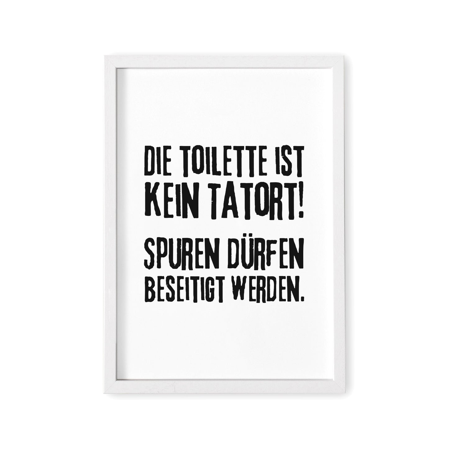 Badezimmer Deko WC Schild Die Toilette Ist Kein Tatort Poster Bild Bad