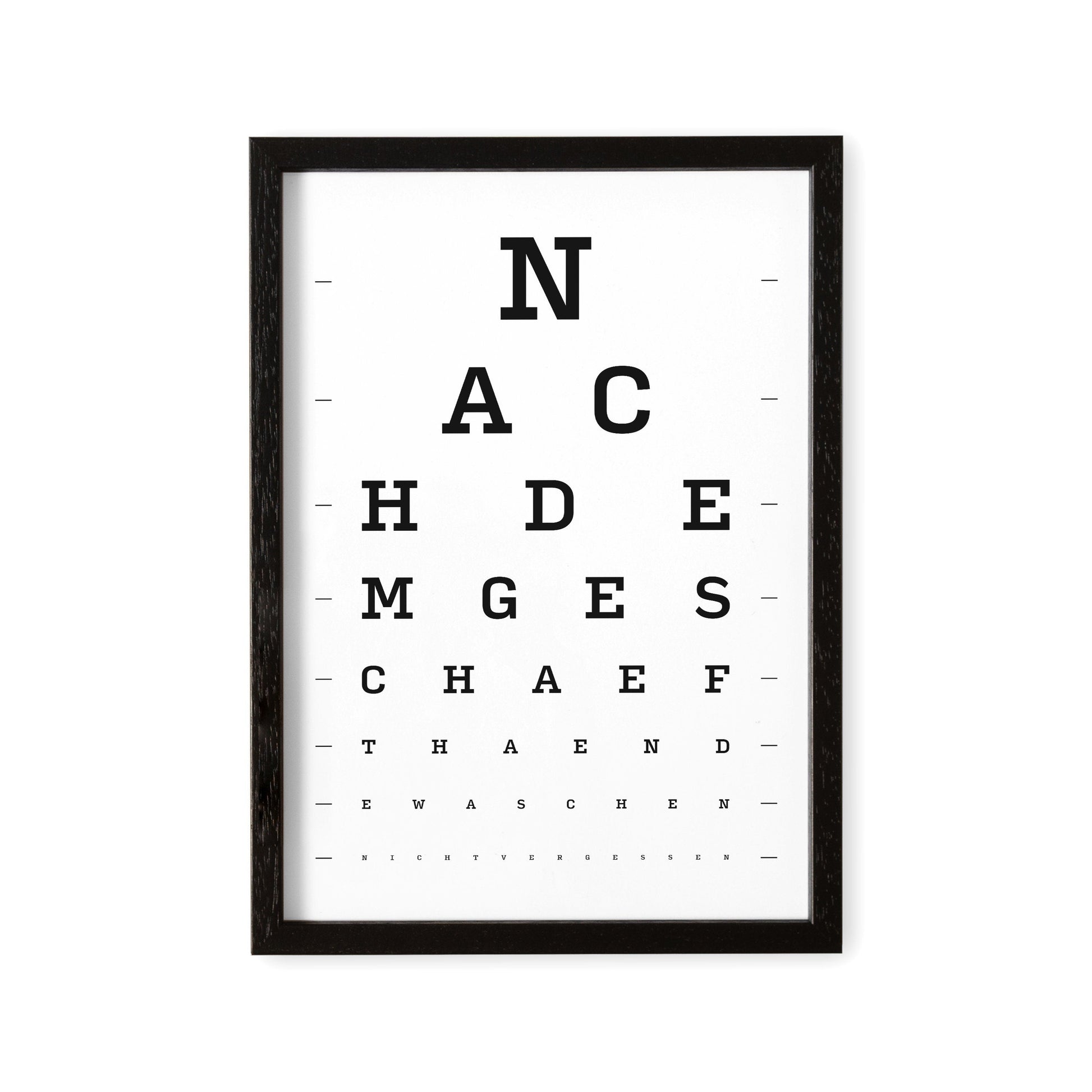 Badezimmer Deko WC Schild Sehtest Poster Bild Toilettenschild Toilettenbild