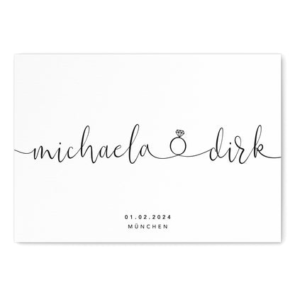 Personalisiertes Bild Zur Hochzeit Hochzeitsposter Hochzeitsgeschenk