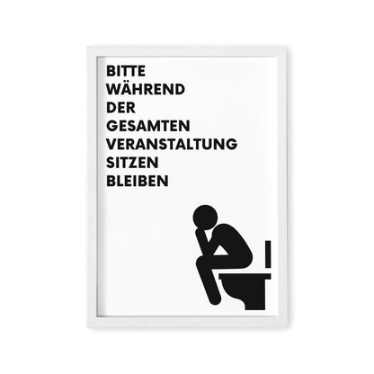 Badezimmer Bild Gäste WC Deko Poster Für Die Toilette Lustiges Einzugsgeschenk