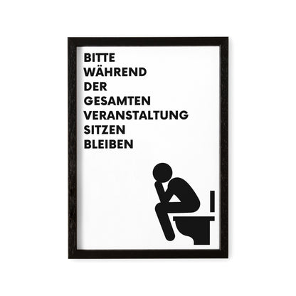 Badezimmer Bild Gäste WC Deko Poster Für Die Toilette Lustiges Einzugsgeschenk