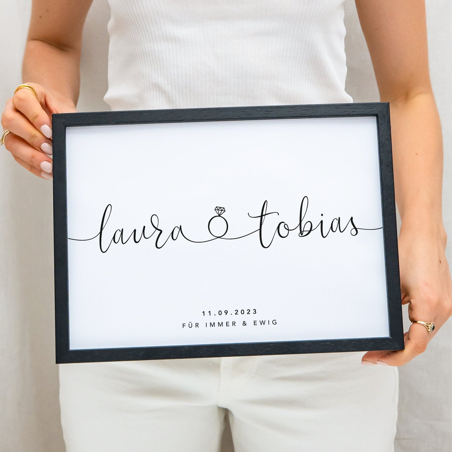 Personalisiertes Bild Zur Hochzeit Hochzeitsposter Hochzeitsgeschenk