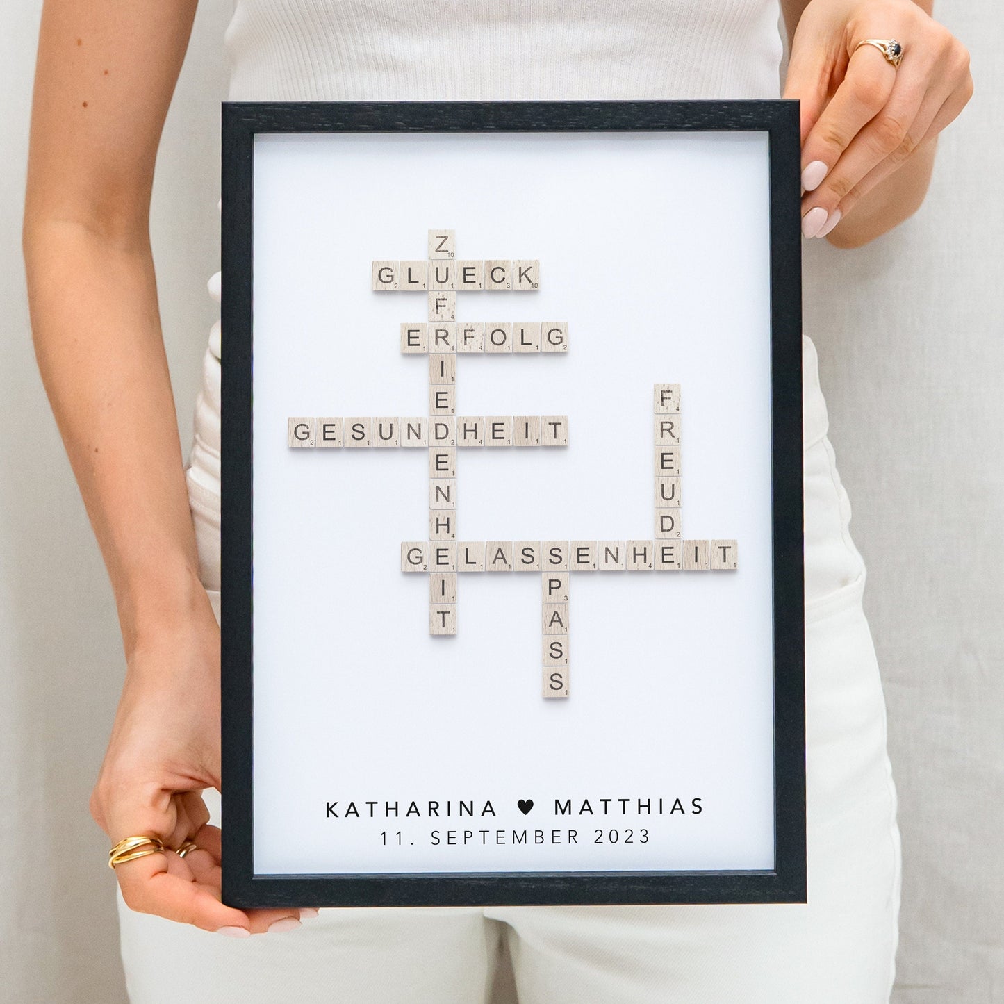 Hochzeitsgeschenk Personalisiertes Scrabble Poster Bild Zur Hochzeit Hochzeitstag