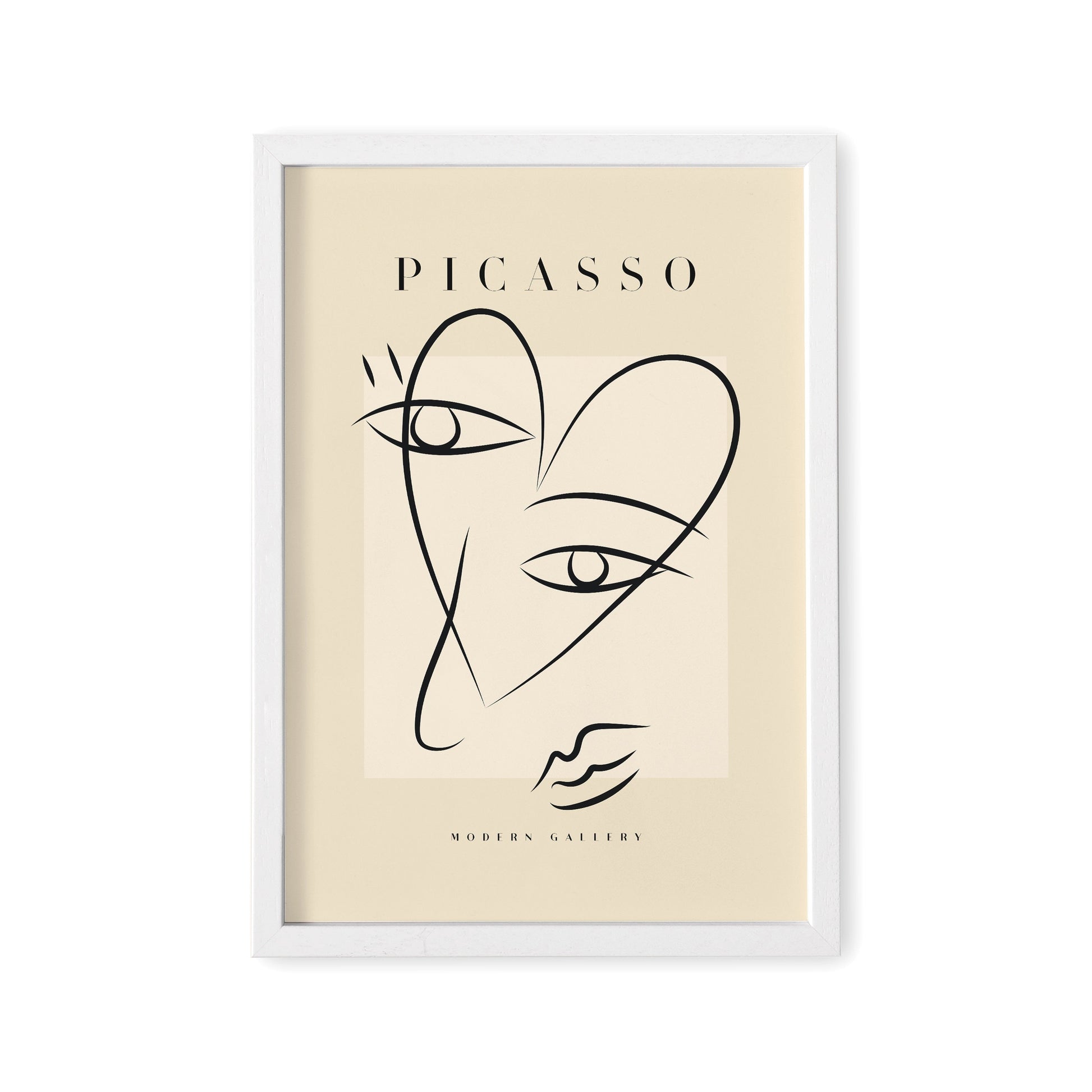 Picasso Poster Set 3 Frei Wählbare Bilder Wohnzimmer Deko Print Beige