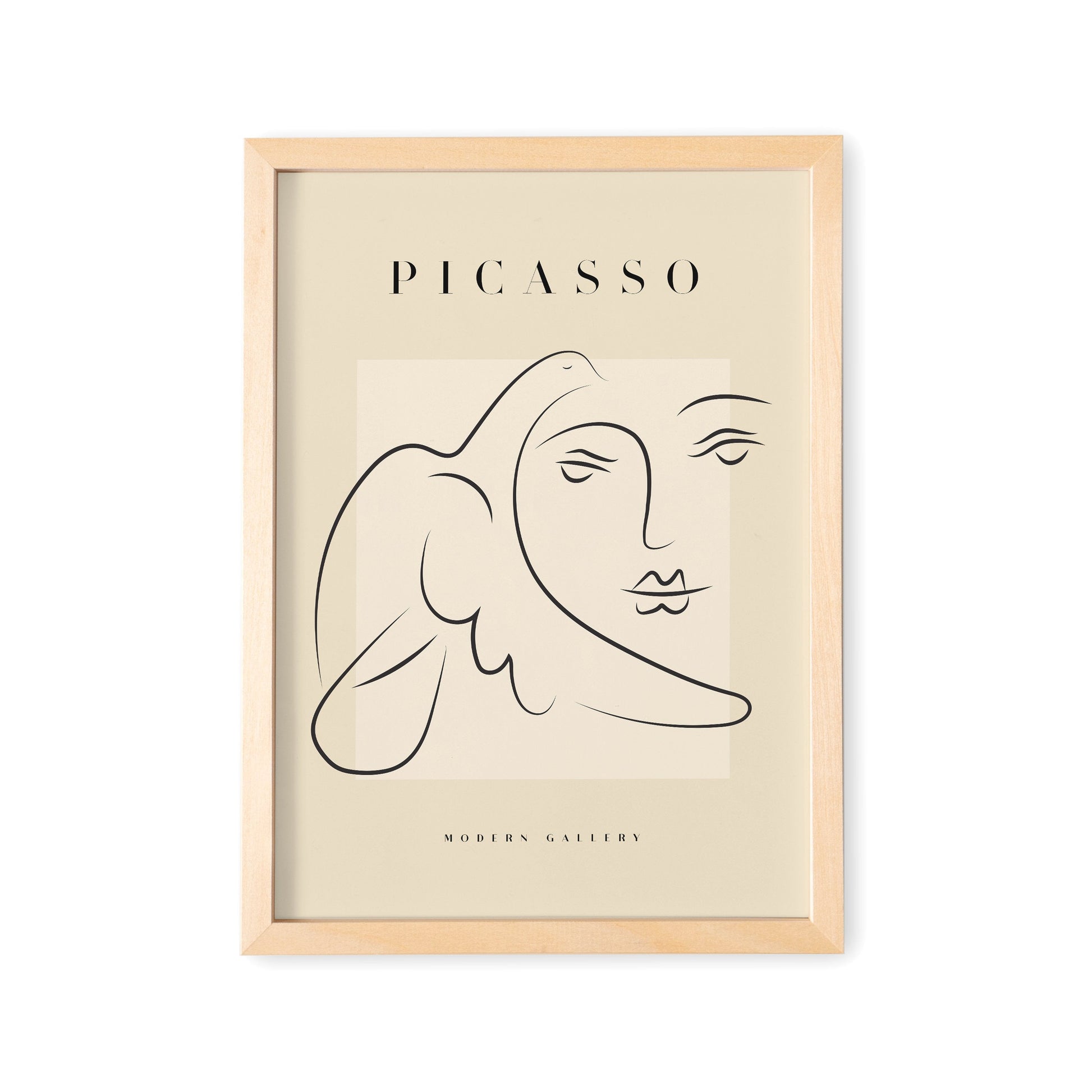 Picasso Poster Set 3 Frei Wählbare Bilder Wohnzimmer Deko Print Beige