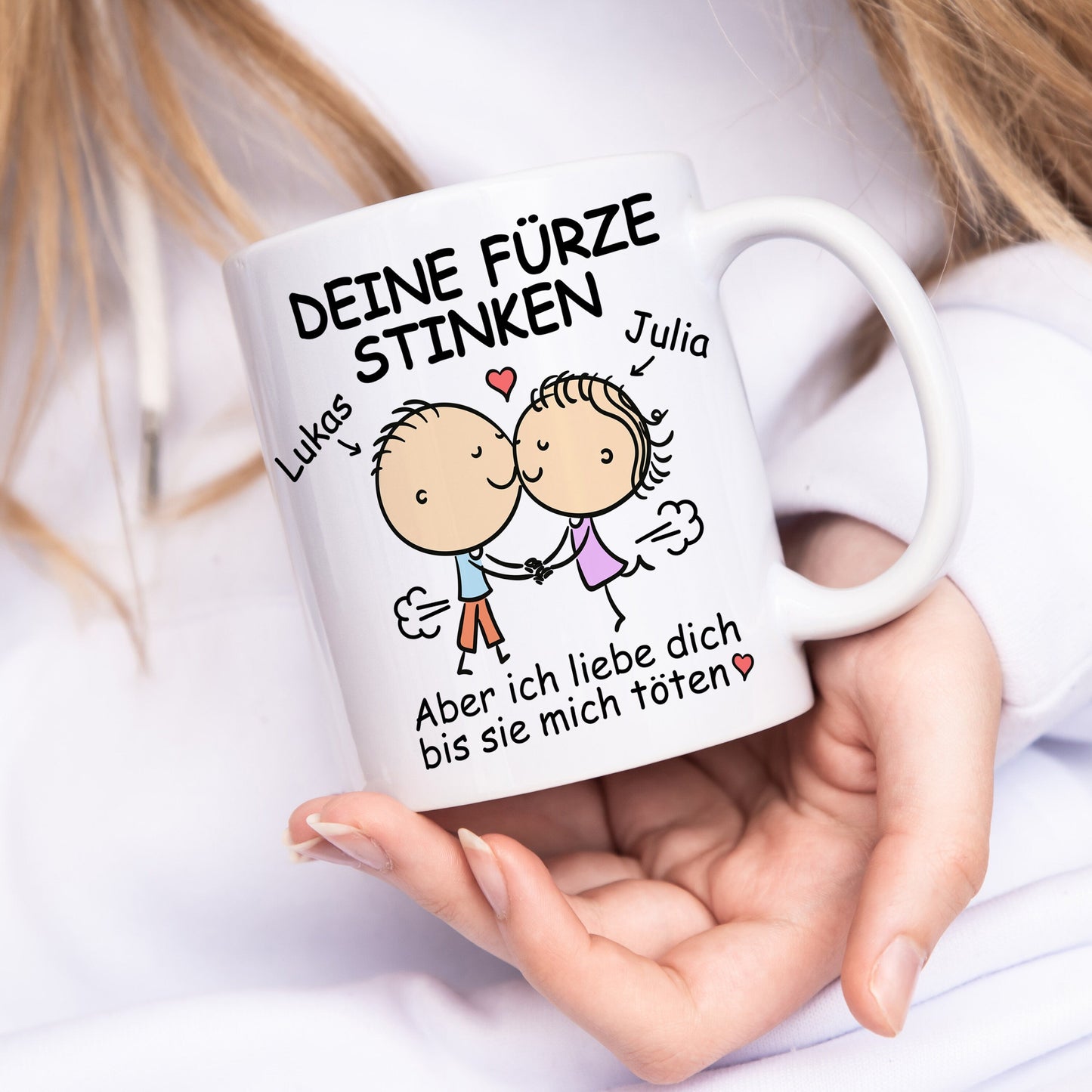 Deine Fürze Stinken Tasse zum Jahrestag Personalisiert Valentinstag Geschenk für Ihn Sie Männer Freund Partner