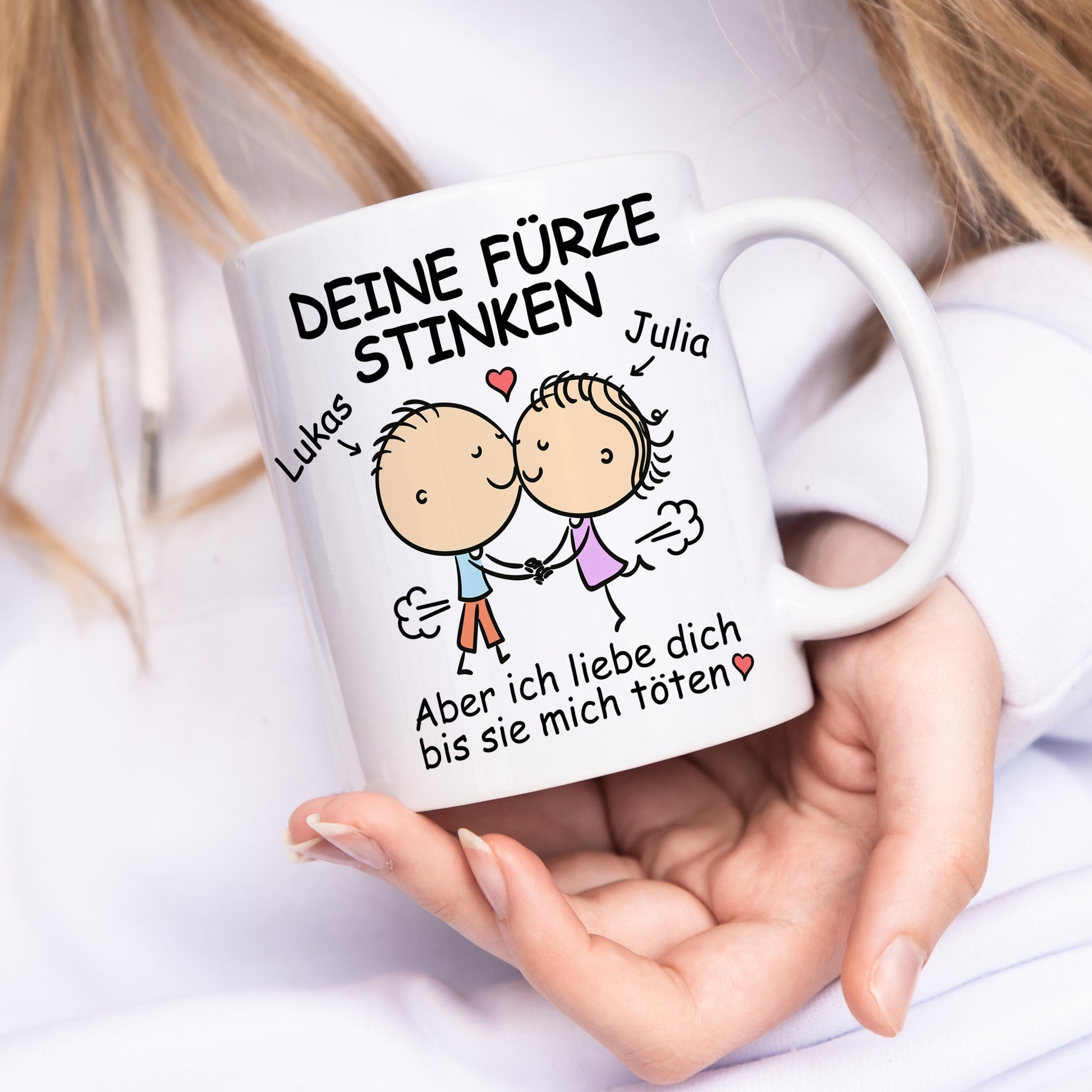 Deine Fürze Stinken Tasse zum Jahrestag Personalisiert Valentinstag Geschenk für Ihn Sie Männer Freund Partner