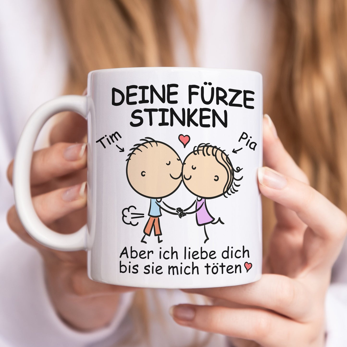 Deine Fürze Stinken Tasse zum Jahrestag Personalisiert Valentinstag Geschenk für Ihn Sie Männer Freund Partner