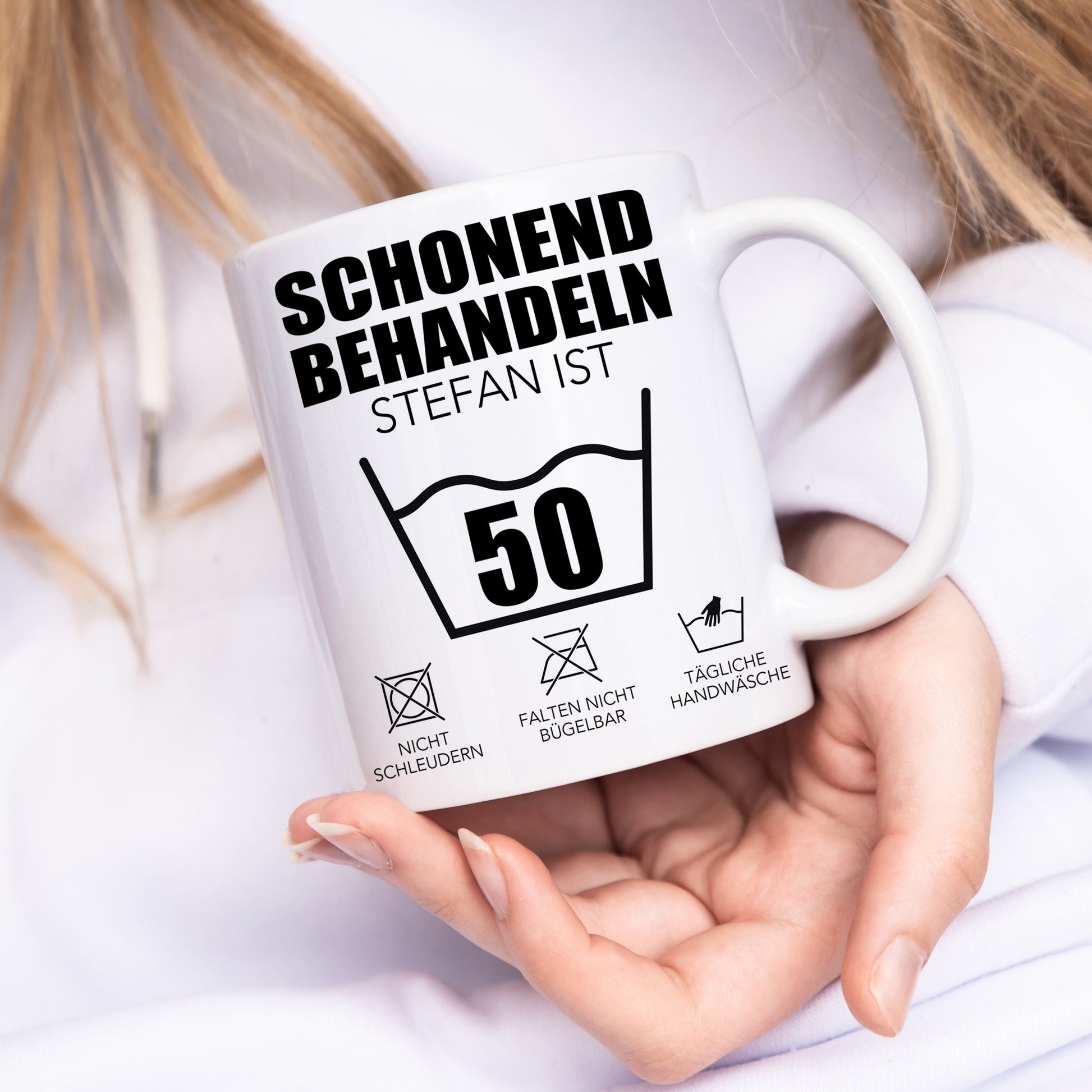 Schonend Behandeln 50 Tasse personalisiert 50. Geburtstag Geschenk Mann Frau Geburtstagsgeschenk runder Geburtstag 50 Jahre