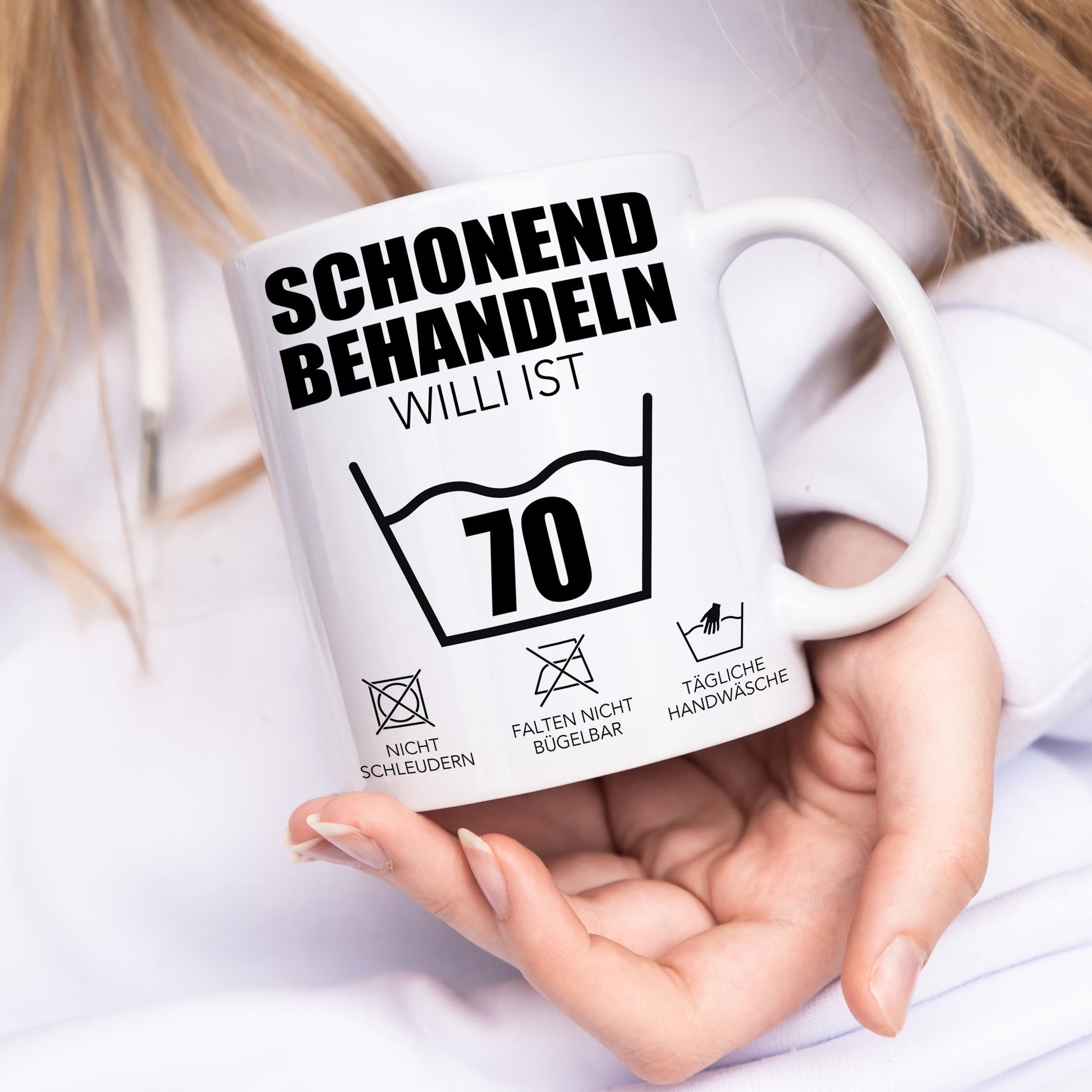 Schonend Behandeln 70 Tasse personalisiert 70. Geburtstag Geschenk Mann Frau Geburtstagsgeschenk runder Geburtstag 70 Jahre