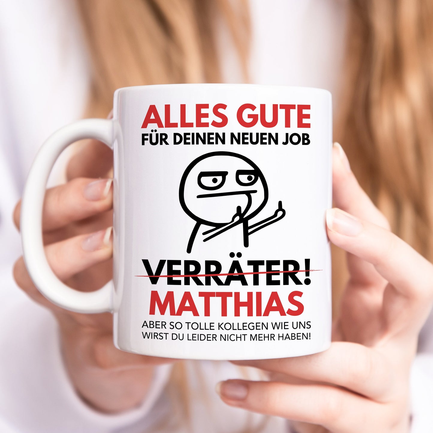 Abschiedsgeschenk Kollegen Tasse Verräter Kollege Kollegin Geschenk zum Abschied Personalisiert Arbeitskollegen Jobwechsel