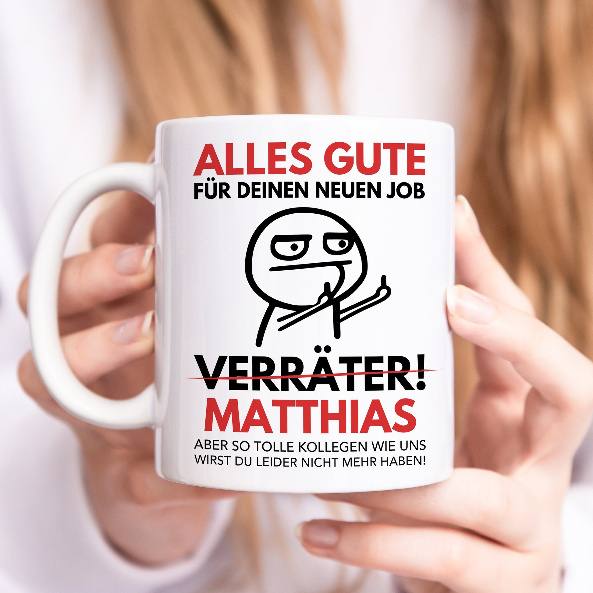 Abschiedsgeschenk Kollegen Tasse Verräter Kollege Kollegin Geschenk zum Abschied Personalisiert Arbeitskollegen Jobwechsel