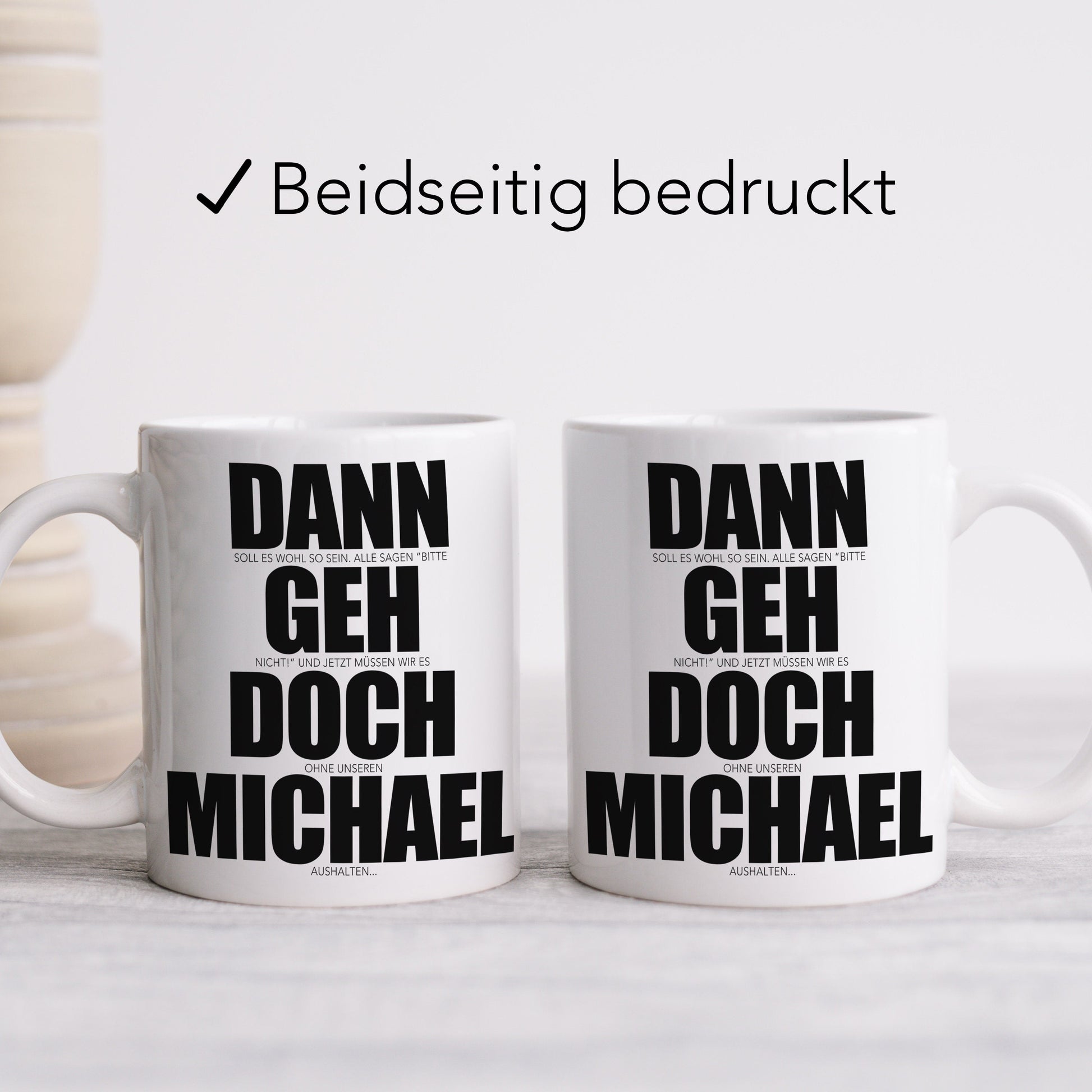 Dann Geh Doch Tasse Personalisiert zum Abschied Kollegin Kollege Jobwechsel Lustiges Abschiedsgeschenk Arbeitskollegin