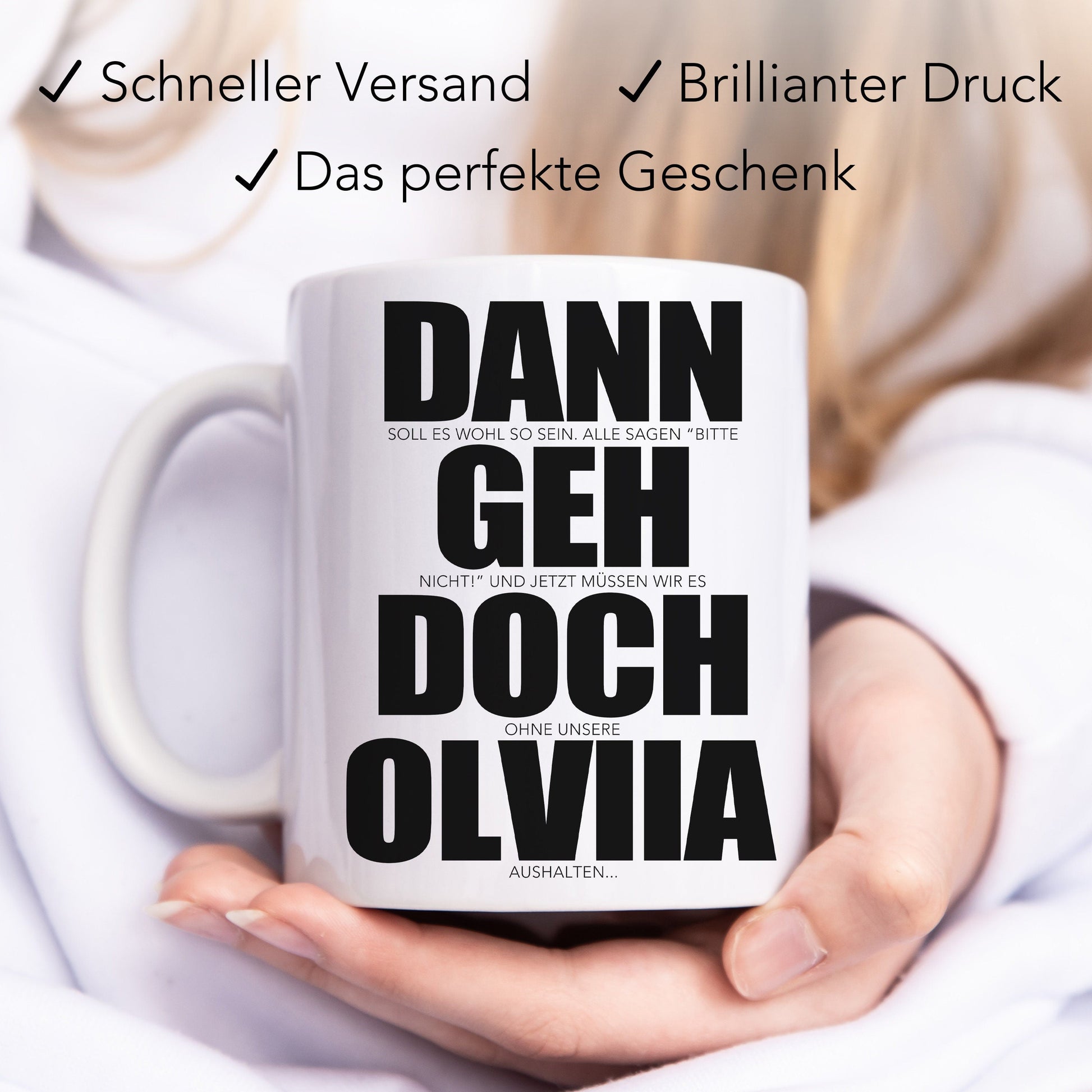 Dann Geh Doch Tasse Personalisiert zum Abschied Kollegin Kollege Jobwechsel Lustiges Abschiedsgeschenk Arbeitskollegin