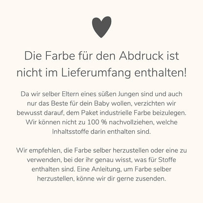 Baby Fußabdruck Bild Schaaf Fußabdrücke Personalisiert Babygeschenk zur Geburt Geschenk Kleinkind Kinderzimmerdeko (Ohne Farbe)