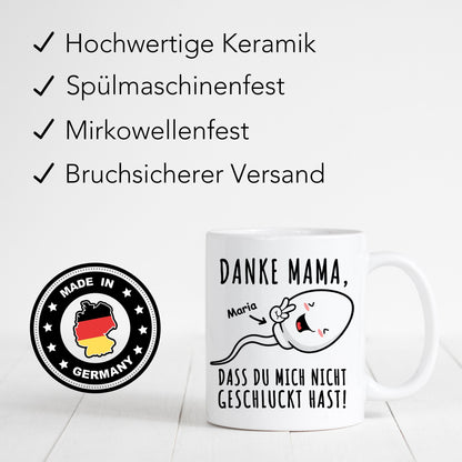 Mama Tasse personalisiert Geschenk Muttertag lustige Tasse mit Spruch Mutter Tochter Sohn Muttertagsgeschenk