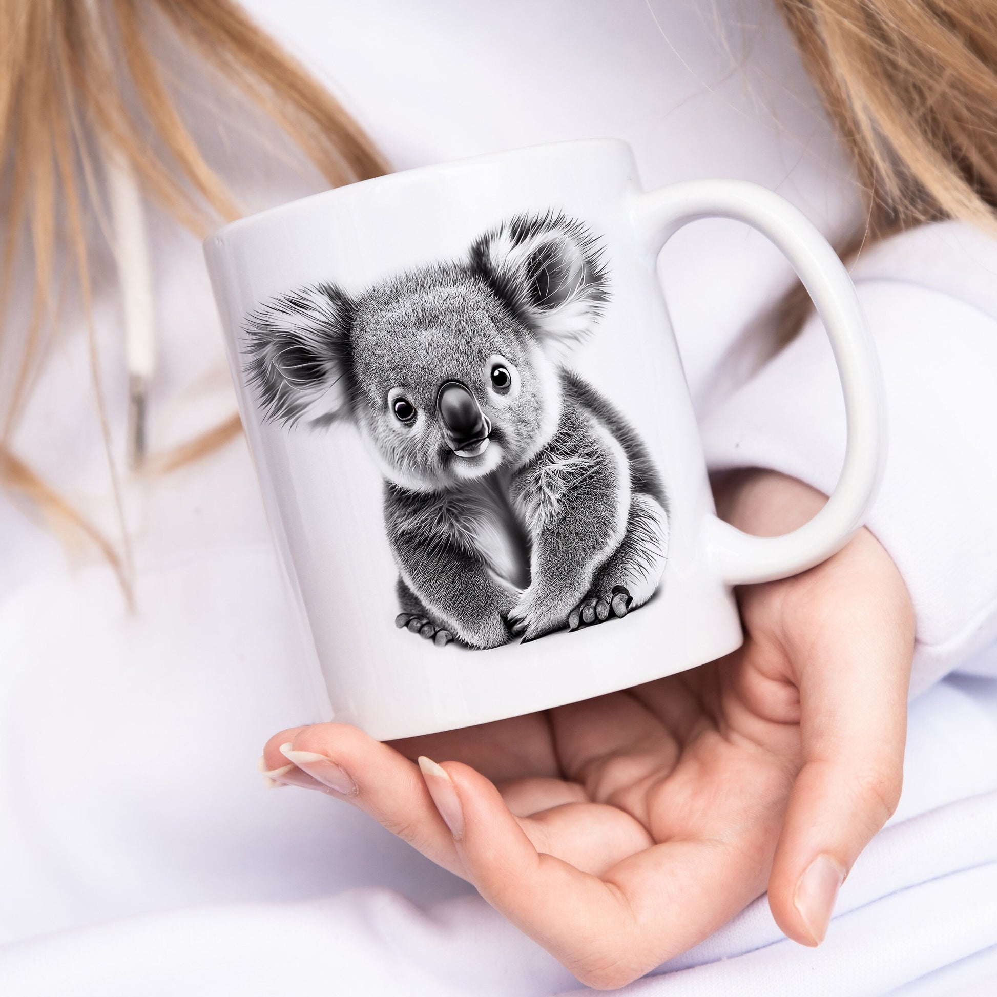 Koala Tasse Geschenk für Freundin Kinder oder Familie Kaffeetasse Kaffeebecher Keramiktasse mit süßem Koala Bär