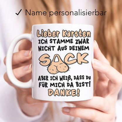 Stiefvater Geschenk Stiefpapa Tasse personalisiert Lustiger Spruch Stiefvatertagsgeschenk
