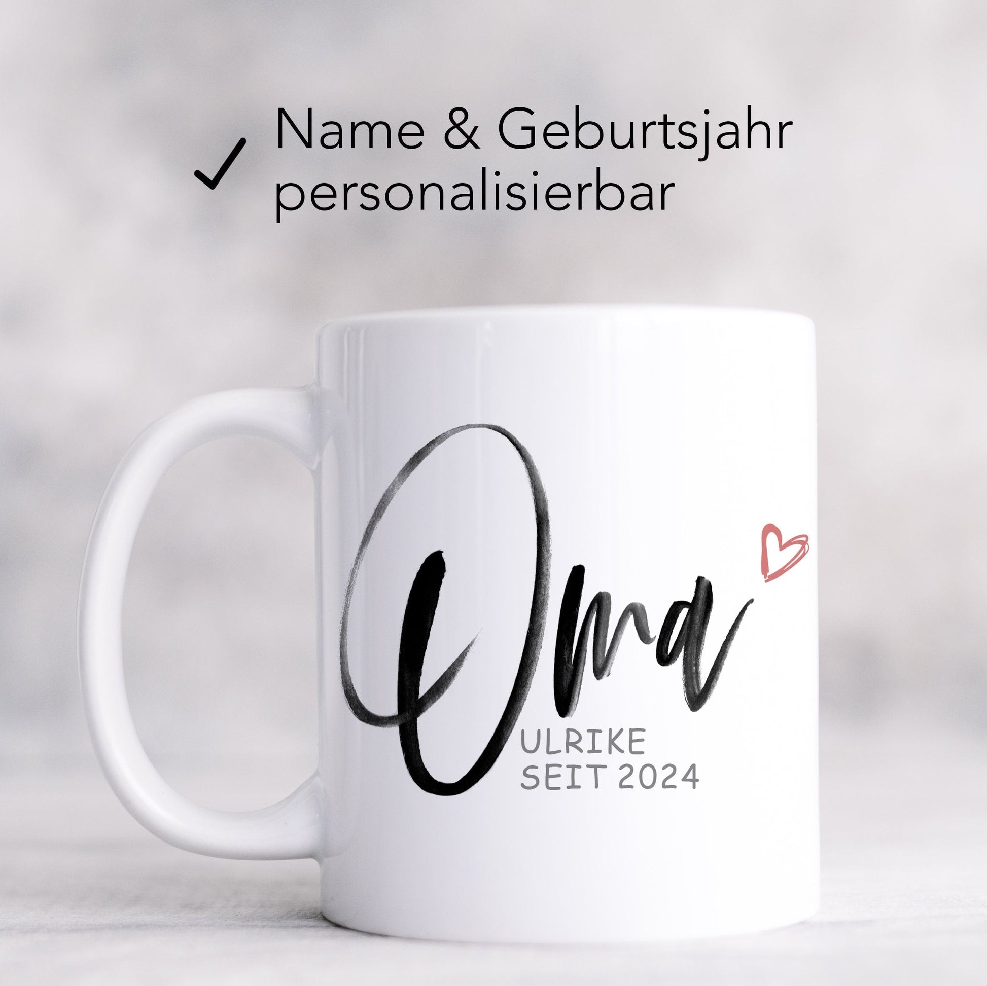 Schwangerschaft verkünden Oma Opa Tassen Paar personalisiert Werdende Großeltern Geschenk