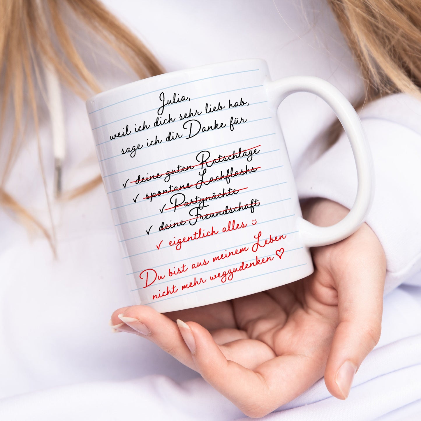 Dankeschön Geschenk Freundin Tasse personalisiert Freundinnengeschenk Freundschaft