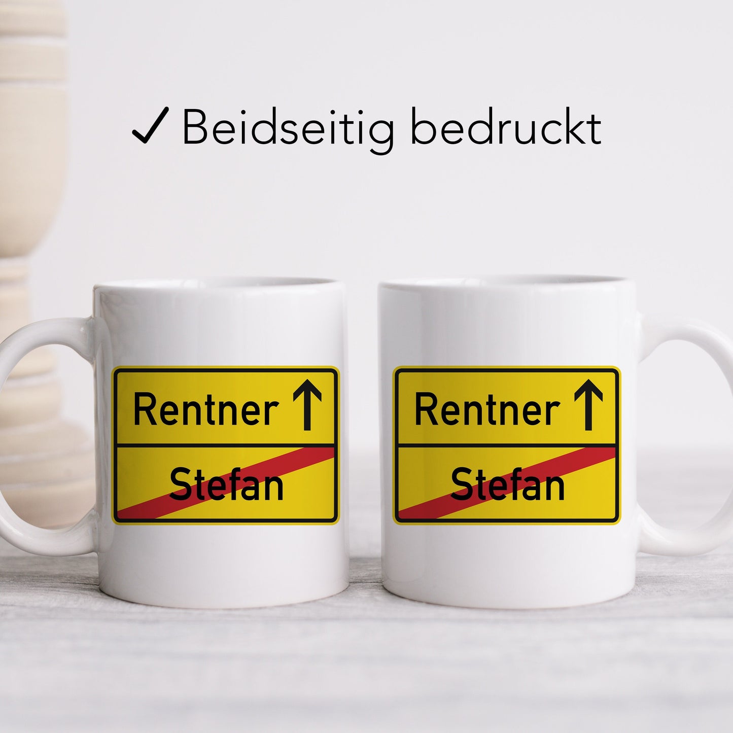 Rente Geschenk für Mann Frau personalisierte Tasse Renteneintritt Pensionierung Rentner