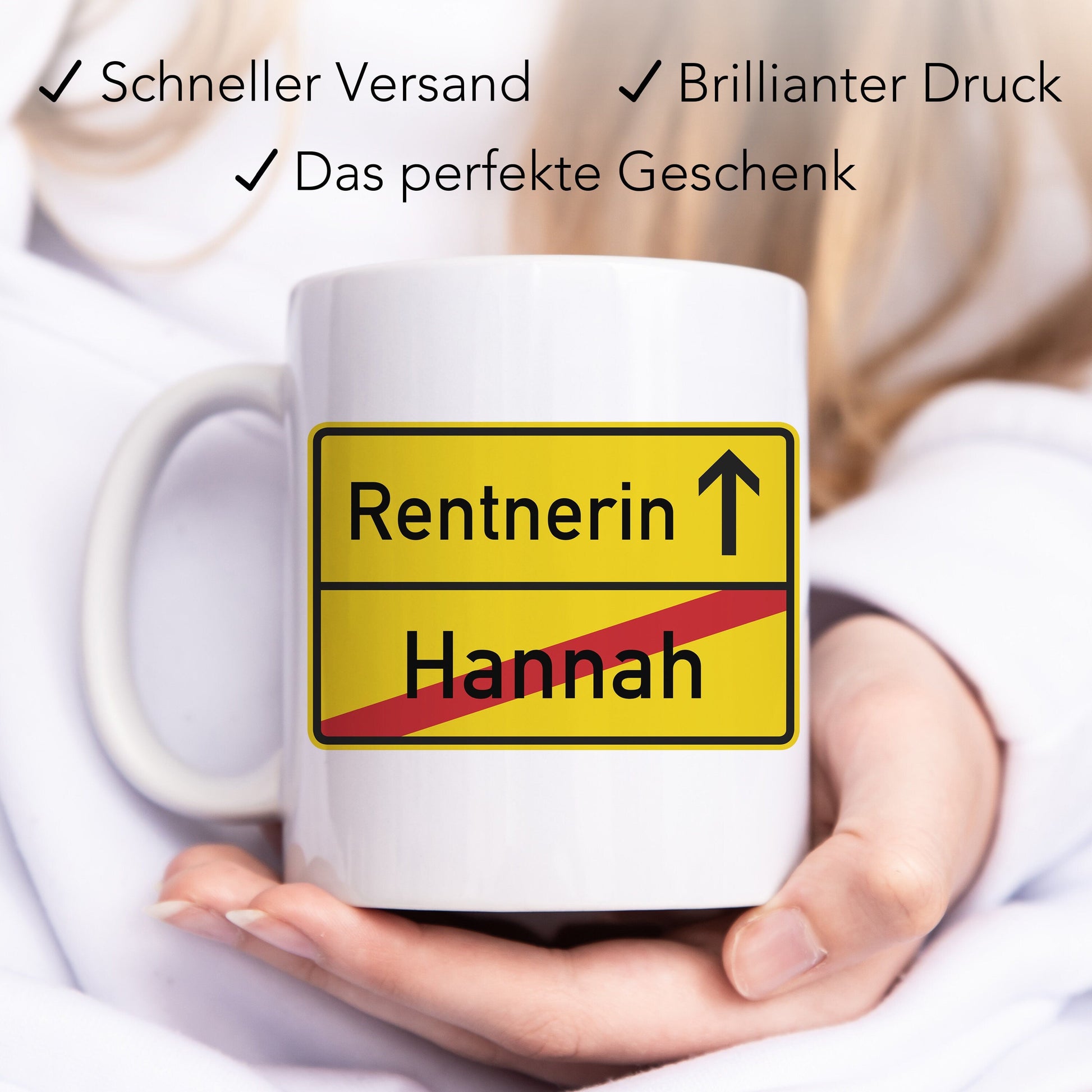 Rente Geschenk für Mann Frau personalisierte Tasse Renteneintritt Pensionierung Rentner