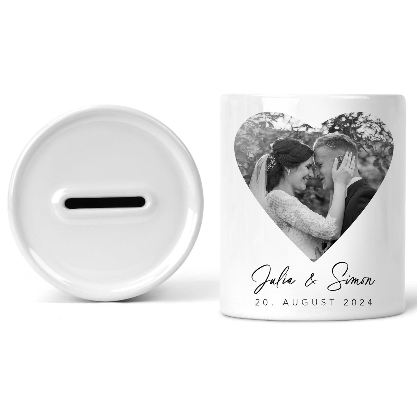 Hochzeitsgeschenk Geld Spardose personalisiert mit Foto Geldgeschenk Hochzeit Geschenk für Brautpaar