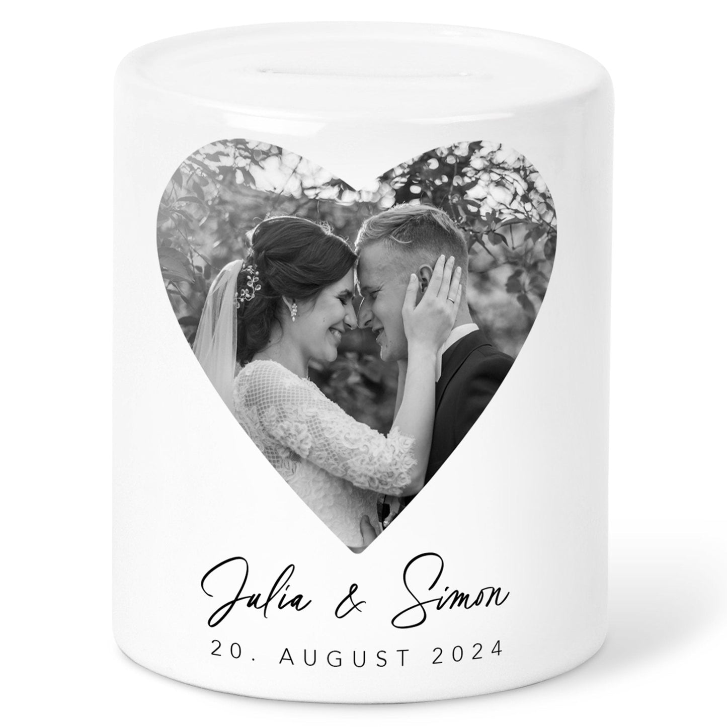 Hochzeitsgeschenk Geld Spardose personalisiert mit Foto Geldgeschenk Hochzeit Geschenk für Brautpaar