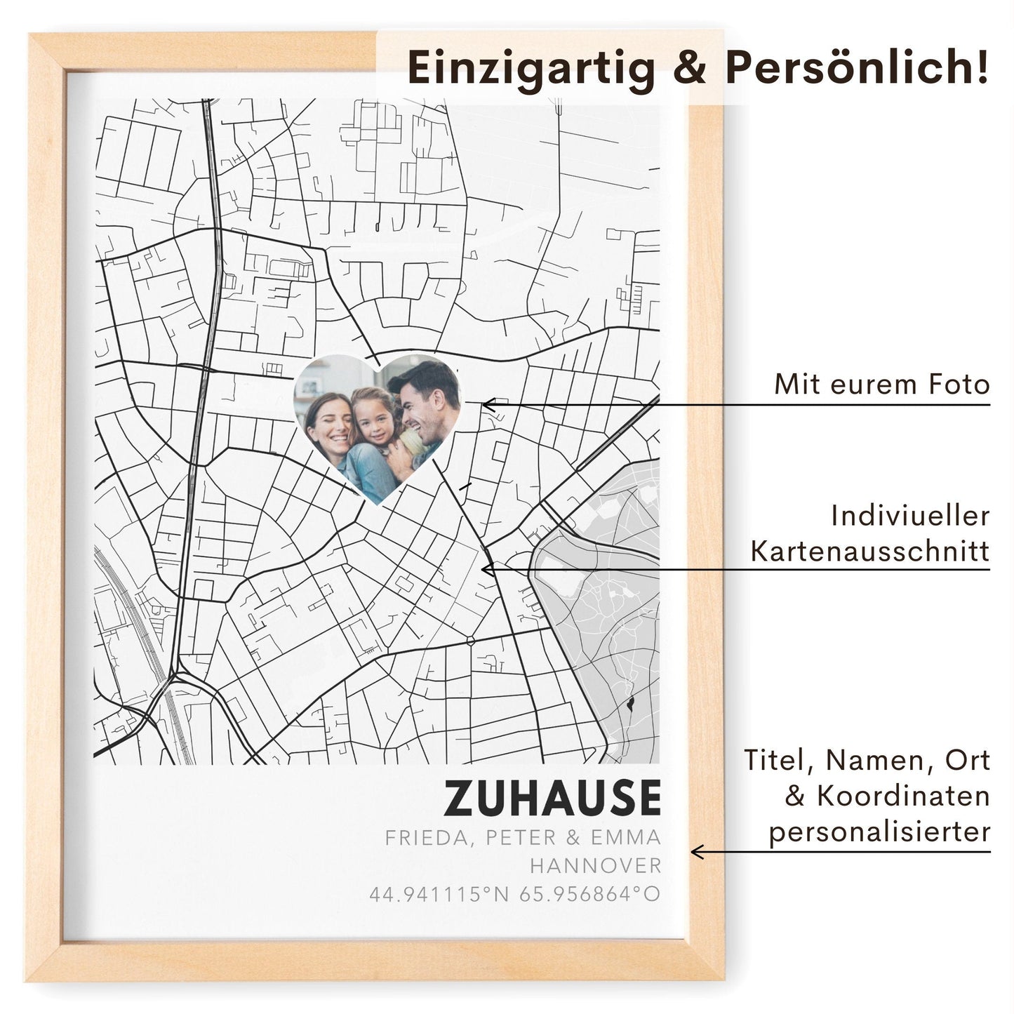 Wo alles begann Poster personalisiertes Koordinaten Bild Hochzeitsgeschenk Jahrestag Geschenk Hochzeitstag