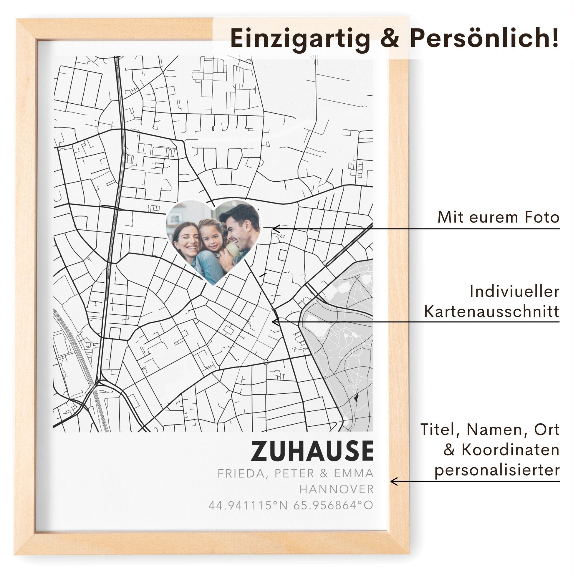 Wo alles begann Poster personalisiertes Koordinaten Bild Hochzeitsgeschenk Jahrestag Geschenk Hochzeitstag