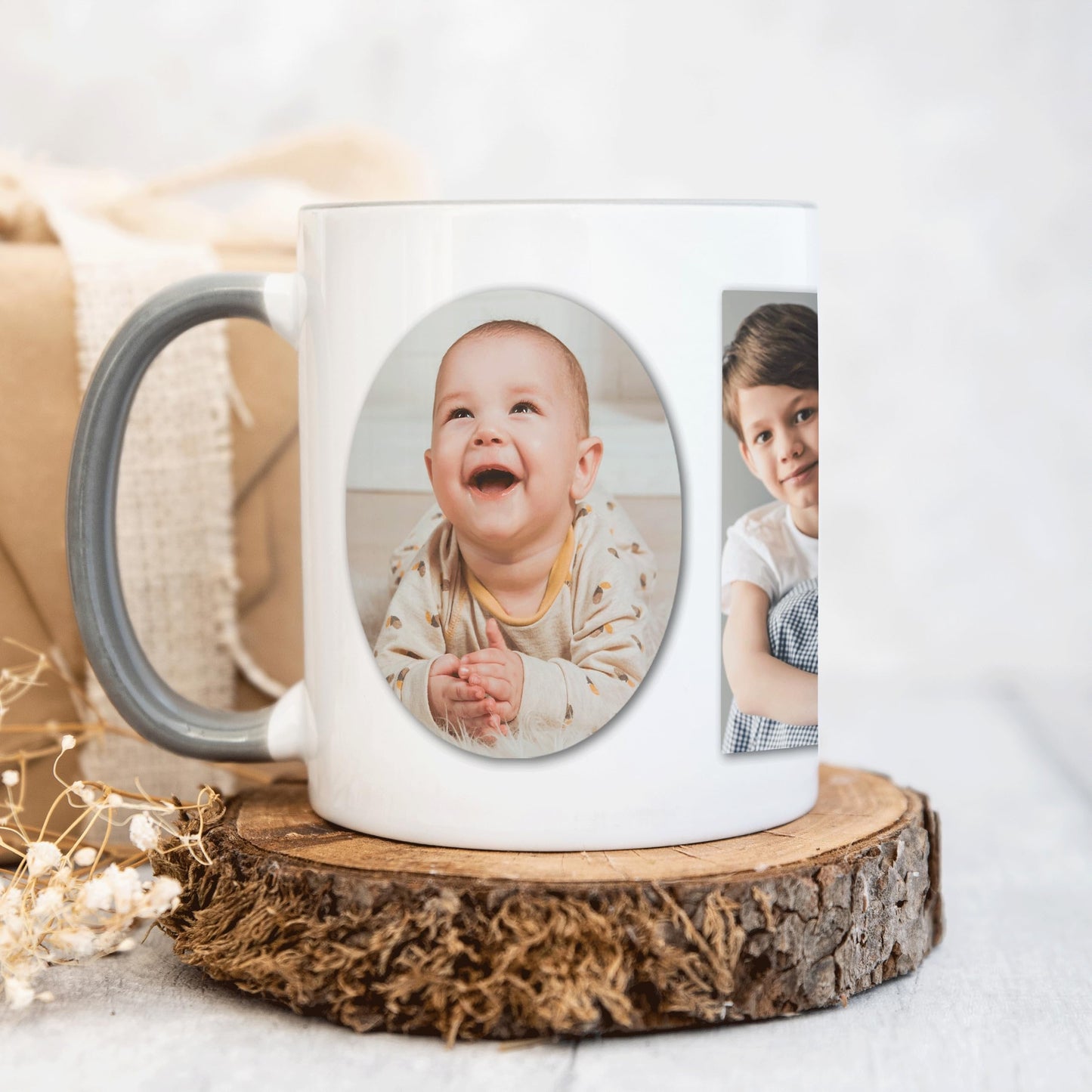 Opa Geschenk Tasse personalisierte Tasse mit Fotos Fotogeschenk für Großvater Geschenk Vatertag Kaffeetasse aus Keramik 330 ml