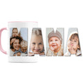 Mama Geschenk Tasse personalisierte Fototasse mit Fotos Fotogeschenk für Mutter Muttertagsgeschenk Kaffeetasse aus Keramik 330 ml