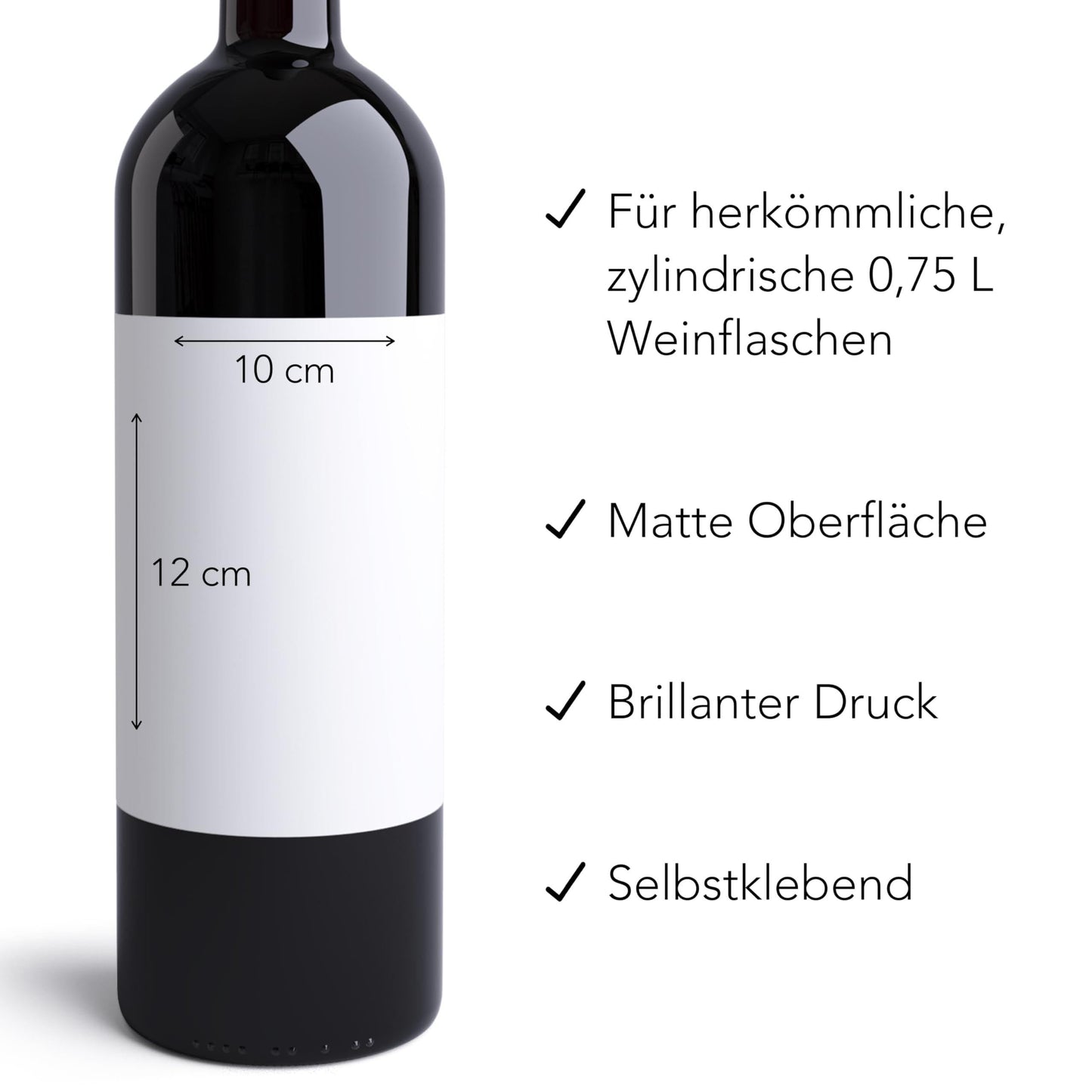 Muttertagsgeschenk personalisierte Weinetiketten für Mama Geschenk Wein Etiketten selbstklebende Flaschenetiketten 2 Stk. | 10x12 cm