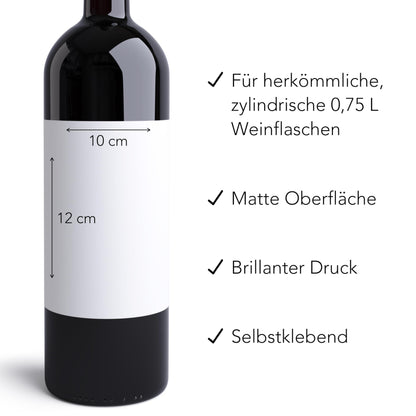 70. Geburtstag Weinetiketten personalisierte Flaschenetiketten Geburtstagsgeschenk Geschenk Wein Etiketten selbstklebend 2 Stück | 10x12 cm