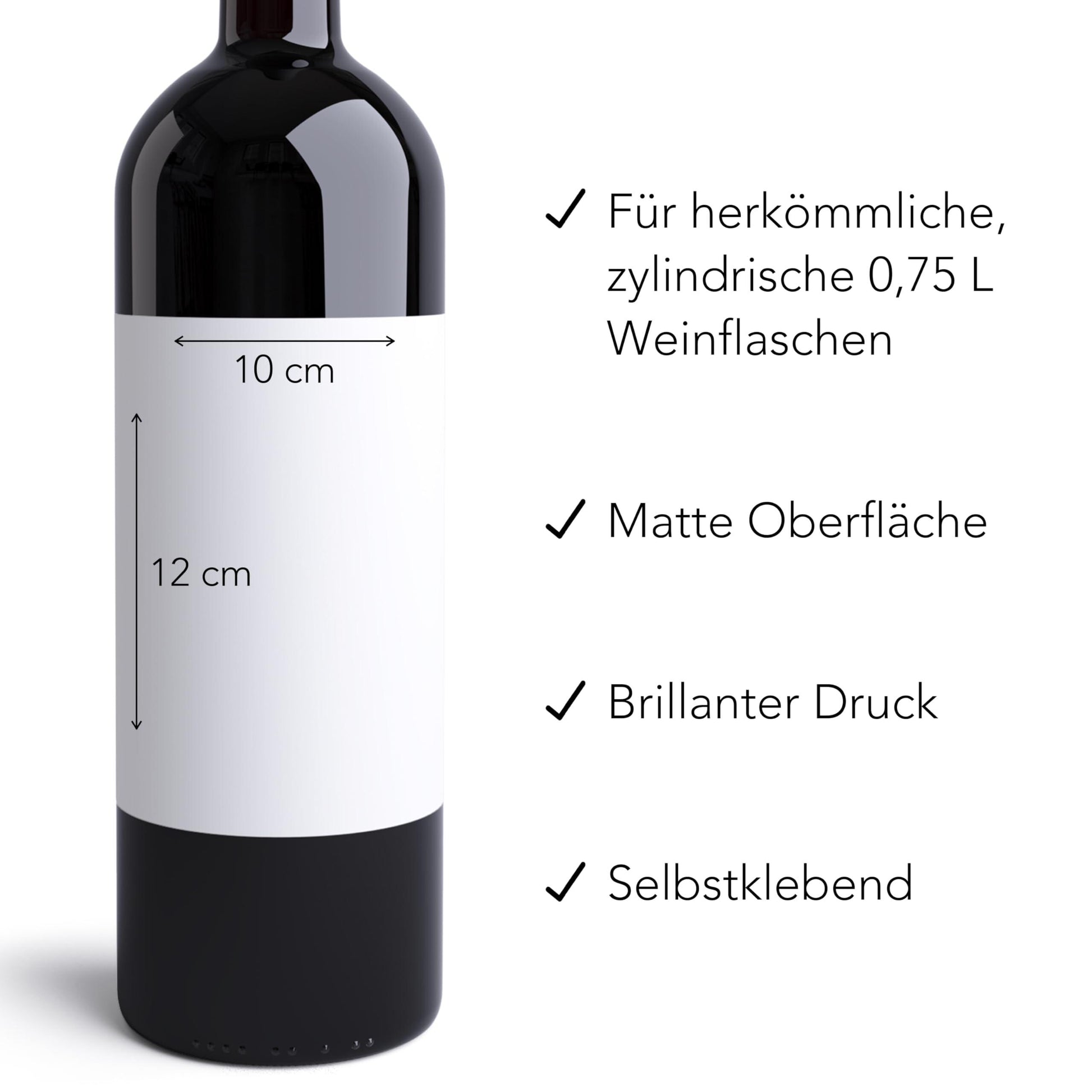 Weihnachten Weinetiketten personalisiert Flaschenetiketten Weihnachtsgeschenk Geschenk Wein Etiketten selbstklebend 2 Stk. | 10x12 cm