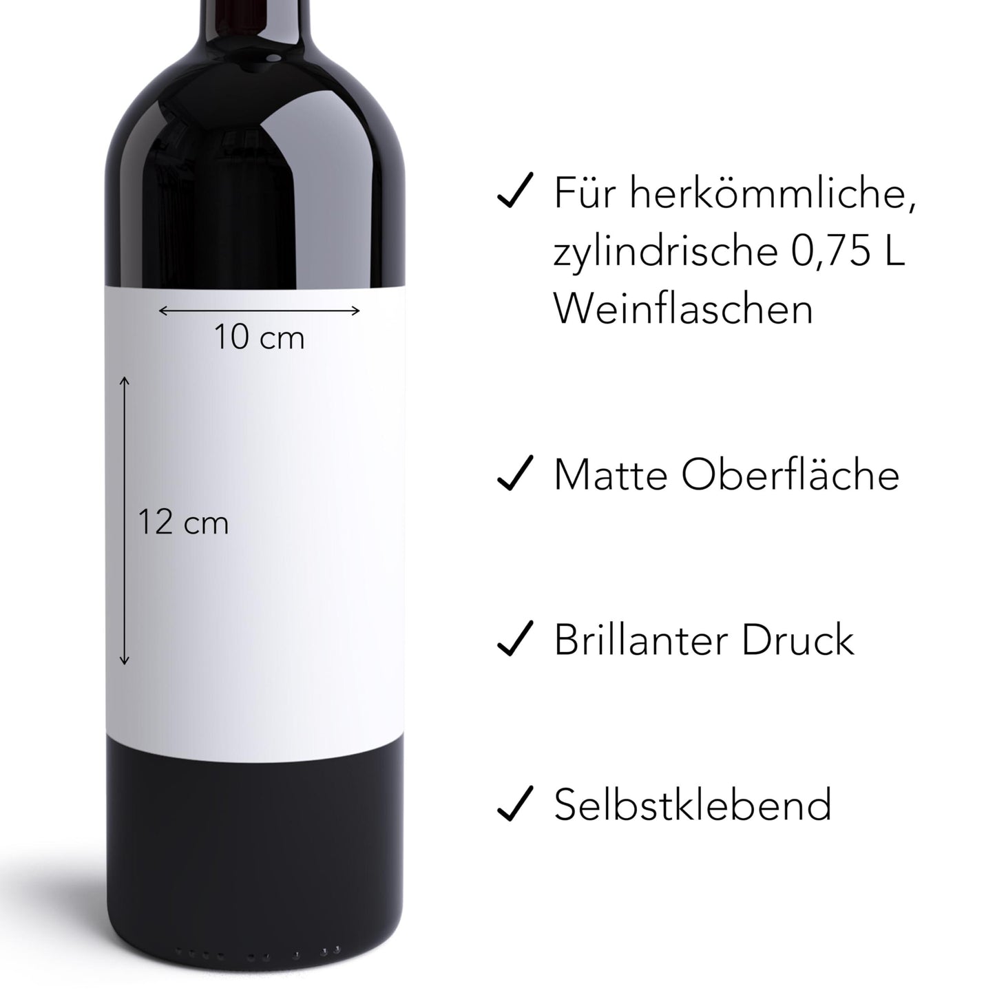 Frohe Weihnachten Weinetiketten personalisierte Flaschenetiketten Weihnachtsgeschenk Geschenk Wein Etiketten selbstklebend 2 Stk. | 10x12 cm