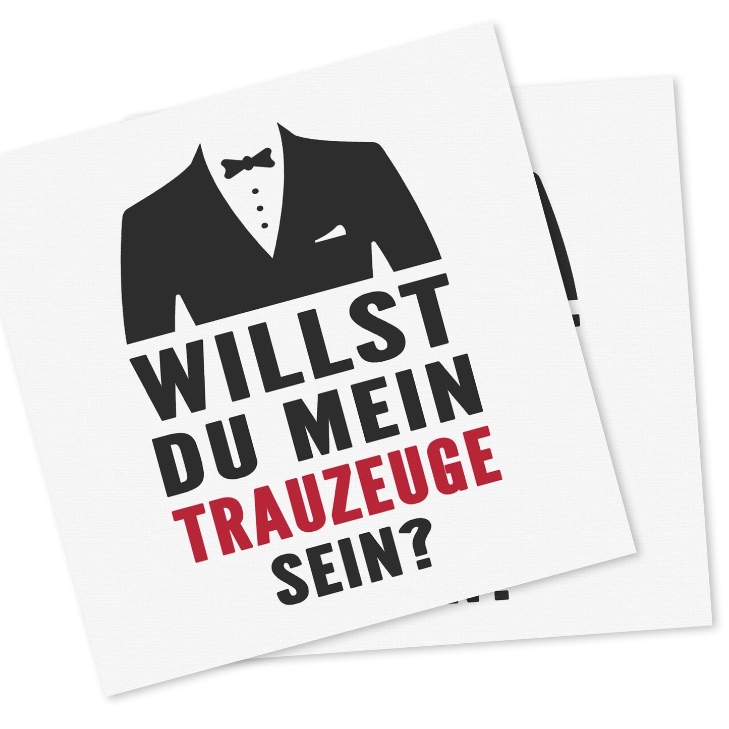 Willst du mein Trauzeuge sein Bierflaschen Etikett Trauzeuge fragen Geschenk Bier Etiketten selbstklebend 2 Stück | 9x9 cm